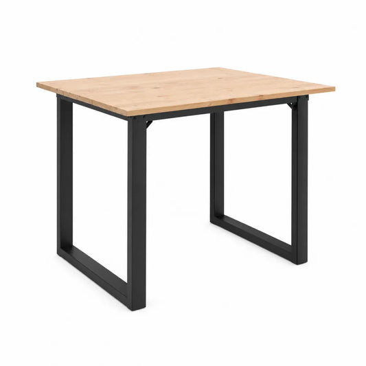 Esstisch Holzplatte Metallgestell 120x80x75 cm