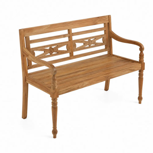 Gartenbank aus Teakholz 120 cm